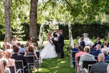 Vigelse bryllup parken